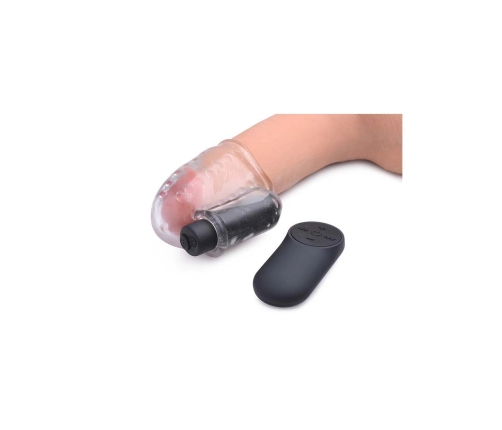 Rechargeable Penis Head Teaser with Remote Control