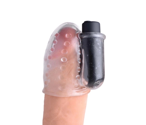 Rechargeable Penis Head Teaser with Remote Control