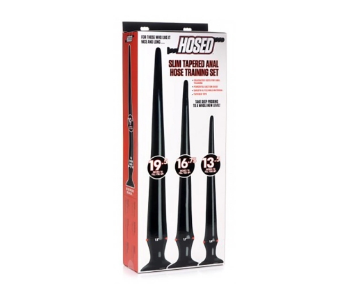Slim Tapered Anal Hose Training Set
