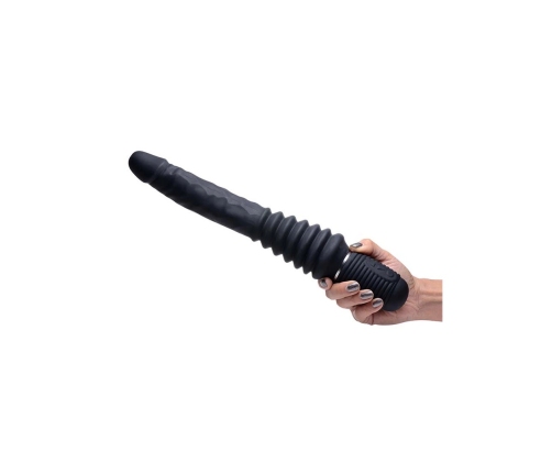 Thrust Master - Vibrating and Thrusting Dildo with Handle