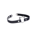 XR Brands Slim Kinky Kitty Ring Choker skorzany regulowany czarny