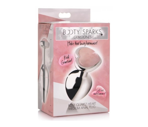 Rose Quartz Heart - Butt Plug - Medium
