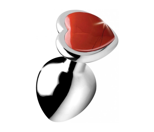 Red Jasper Heart - Butt Plug - Medium
