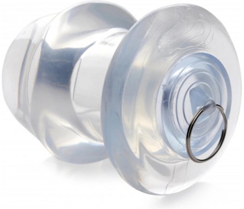 Ass Bung - Clear Hollow Anal Dilator with Plug - Large