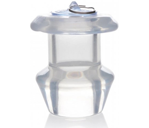 Ass Bung - Clear Hollow Anal Dilator with Plug - Large