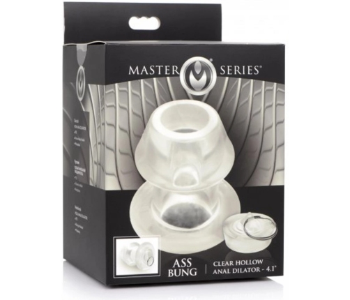 Ass Bung - Clear Hollow Anal Dilator with Plug - Extra Large