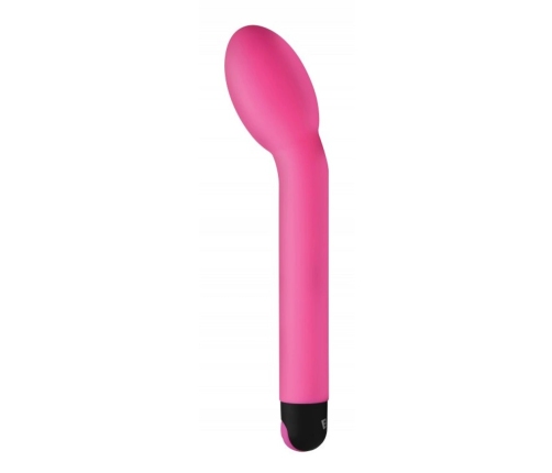 XR Brands Inmi Curved Vibrator 10-Mode Silicone Pink Compact Model