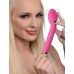 XR Brands Inmi Curved Vibrator 10-Mode Silicone Pink Compact Model