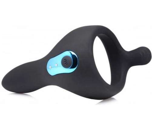 Power Taint - Silicone Cock and Ball Ring with Remote Control