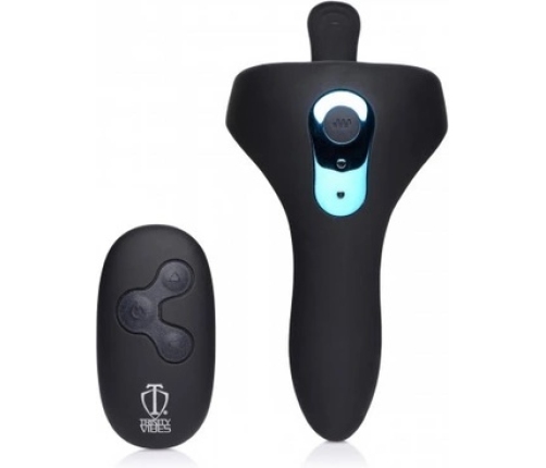 Power Taint - Silicone Cock and Ball Ring with Remote Control