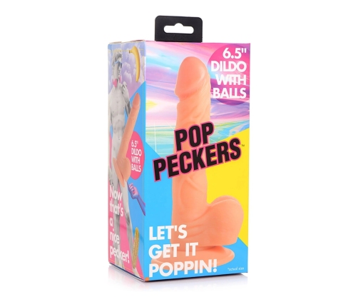 POP - Dildo with Balls - 6.5 / 16.5 cm