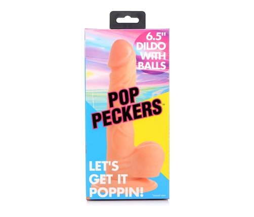 POP - Dildo with Balls - 6.5 / 16.5 cm