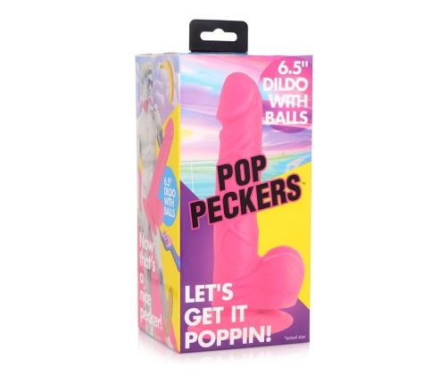 POP - Dildo with Balls - 6.5 / 16.5 cm