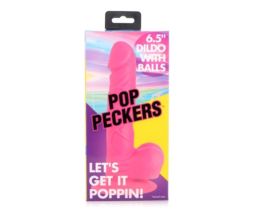 POP - Dildo with Balls - 6.5 / 16.5 cm
