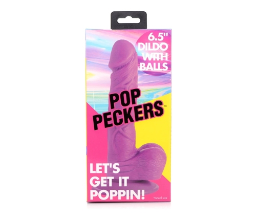 POP - Dildo with Balls - 6.5 / 16.5 cm