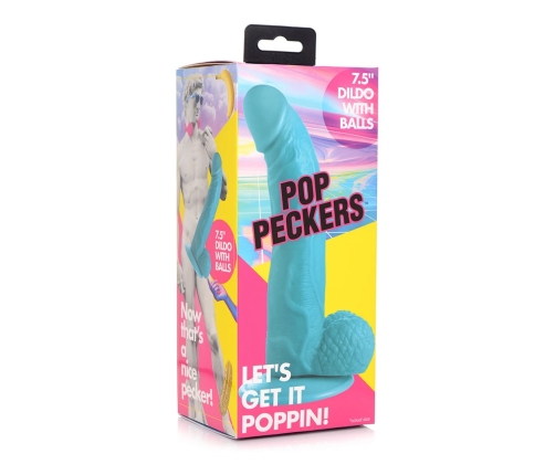 POP - Dildo with Balls - 7.5 / 19 cm