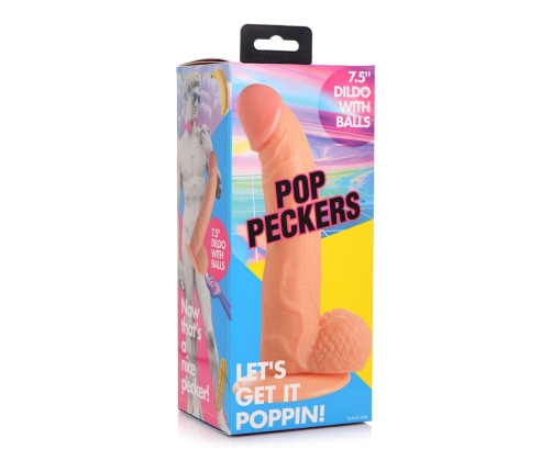 POP - Dildo with Balls - 7.5 / 19 cm