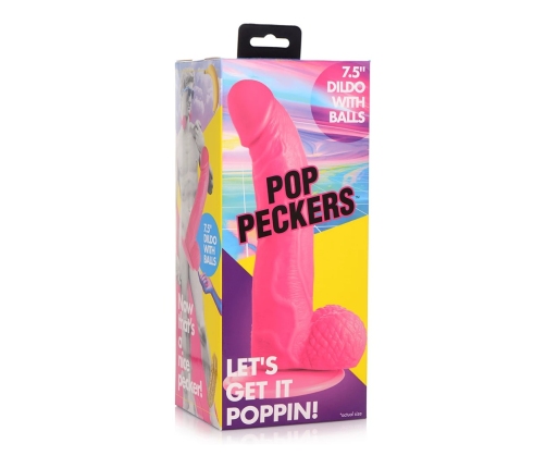 POP - Dildo with Balls - 7.5 / 19 cm