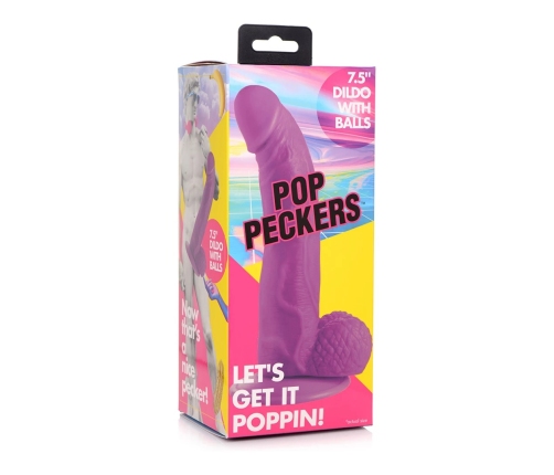 POP - Dildo with Balls - 7.5 / 19 cm