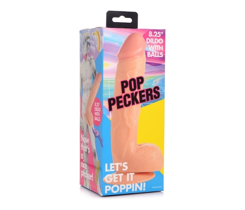 POP - Dildo with Balls - 8.25 / 21 cm