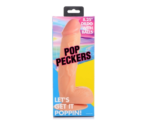 POP - Dildo with Balls - 8.25 / 21 cm