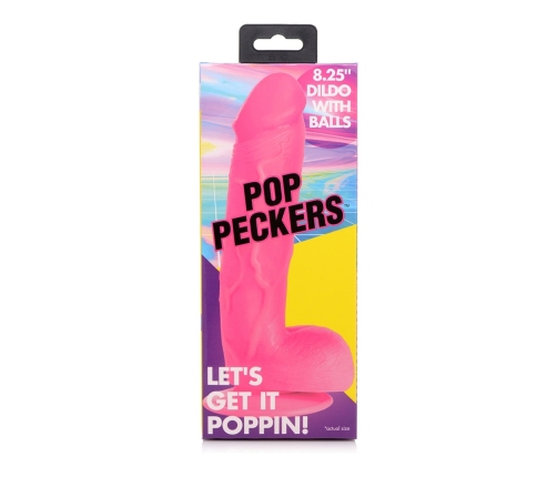 POP - Dildo with Balls - 8.25 / 21 cm