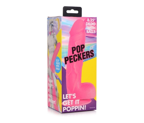 POP - Dildo with Balls - 8.25 / 21 cm