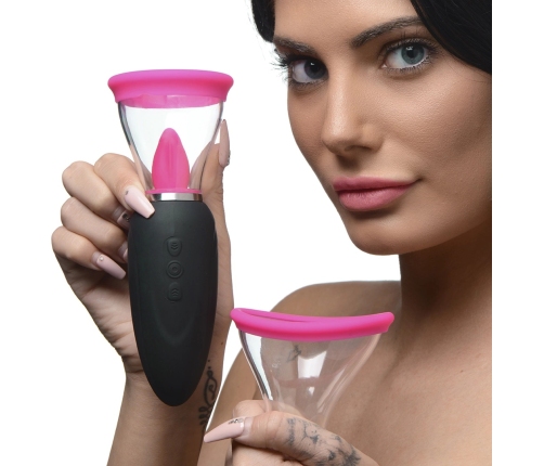 Lickgasm Mini - 10x Licking and Sucking Stimulator - Pink