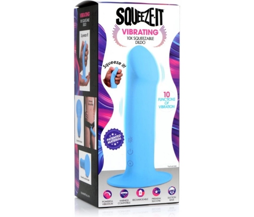 Squeezable Vibrating Dildo