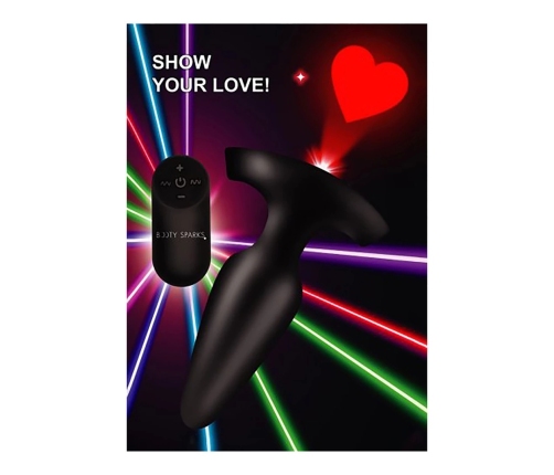 Laser Hart - Butt Plug with Remote Control - Small