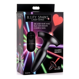 Laser Hart - Butt Plug with Remote Control - Small