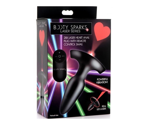 Laser Hart - Butt Plug with Remote Control - Small