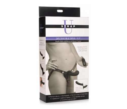 Double Diva - Double Dildo with Harness and Remote Control
