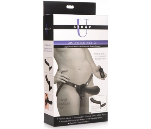 Double Diva - Double Dildo with Harness and Remote Control