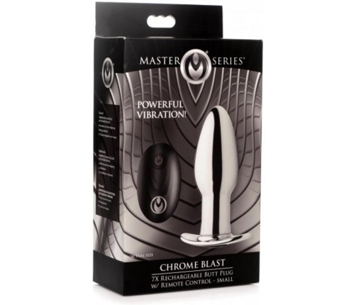 Chrome Blast - Rechargeable Butt Plug - Small
