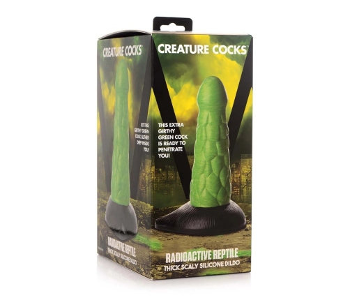 Radioactive Reptile - Thick Scaly Silicone Dildo