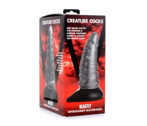 Beastly - Tapered Bumpy Silicone Dildo