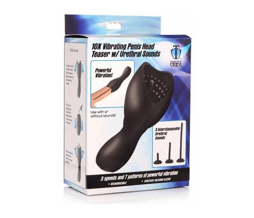 Vibrating Penis Head Teaser with Uthral Sound