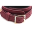 6-Piece Velvet Burgundy Bondage Set with Cuffs, Collar and Belt
