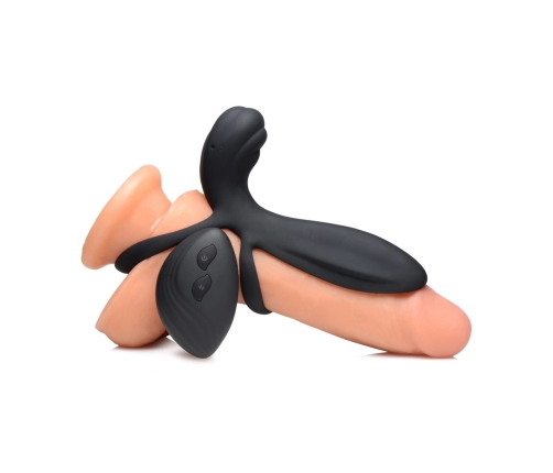 Silicone Vibrating Penis Sleeve with Remote Control