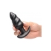 Vibrating Silicone Swirl Plug with Remote Control and 25 Speeds