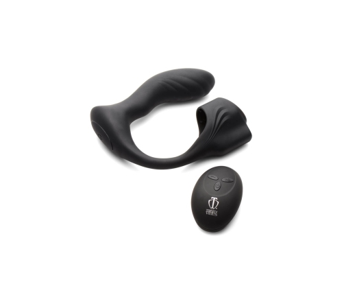 Silicone Prostate Plug with Cockring and Remote Control