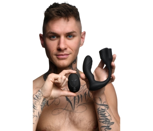 Silicone Prostate Plug with Cockring and Remote Control