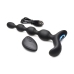 Vibrating and E-Stim Silicone Anal Beads with Remote Control