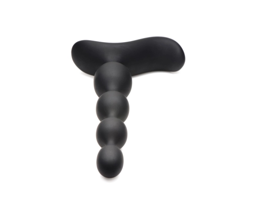 Vibrating and E-Stim Silicone Anal Beads with Remote Control