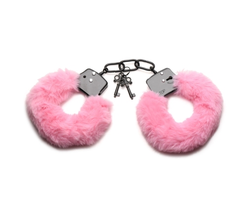 Cuffed in Fur - Furry Handcuffs - Pink