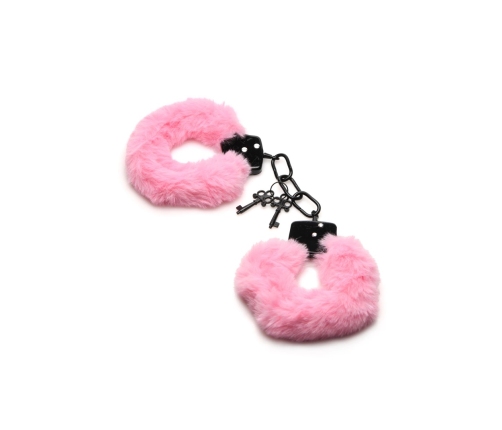 Cuffed in Fur - Furry Handcuffs - Pink