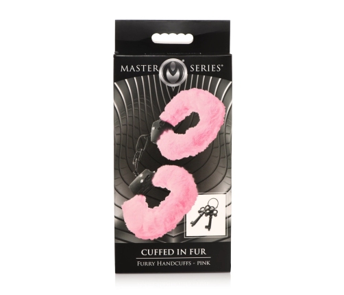 Cuffed in Fur - Furry Handcuffs - Pink
