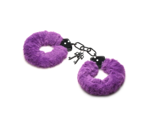 Cuffed in Fur - Furry Handcuffs - Purple