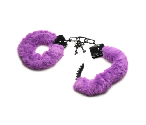 Cuffed in Fur - Furry Handcuffs - Purple